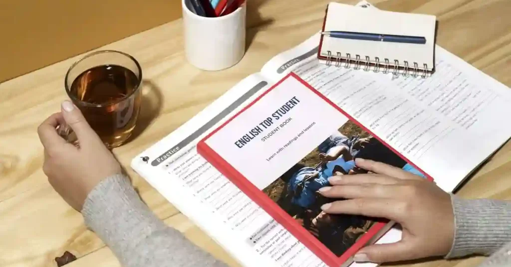 english book resting table reporting speech