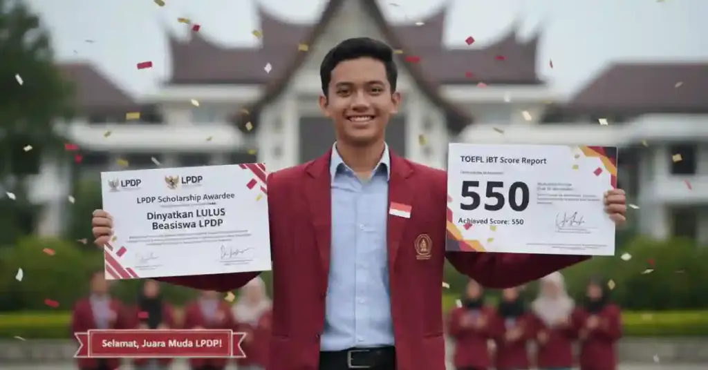 siswa berhasil mendapatkan beasiswa lpdp dengan minimal toefl lpdp